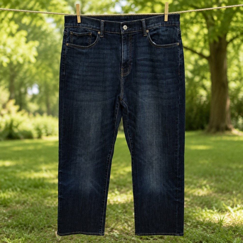Lucky Brand 363 Vintage Straight Jeans Men's 34x30 Dark Wash Blue Denim